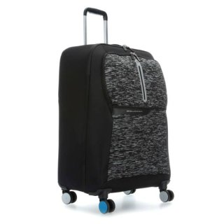 Piquadro COLEOS Active 64 л тканевый чемодан на 4-х колесах черный