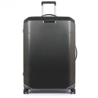 Piquadro CUBICA/Black L 89 л чемодан из поликарбоната на 4 колесах черный