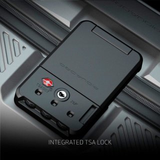 Piquadro CUBICA/Black L 89 л чемодан из поликарбоната на 4 колесах черный
