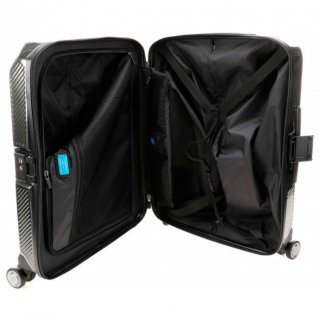 Piquadro CUBICA/Black S 34 л чемодан из поликарбоната на 4 колесах черный