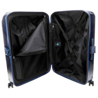 Piquadro CUBICA/Blue L 89 л валіза з полікарбонату на 4 колесах синя