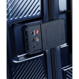 Piquadro CUBICA/Blue L 89 л валіза з полікарбонату на 4 колесах синя