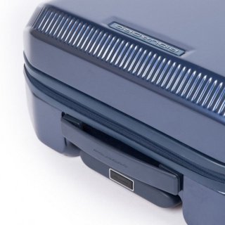 Piquadro CUBICA/Blue M 70 л чемодан из поликарбоната на 4 колесах синий