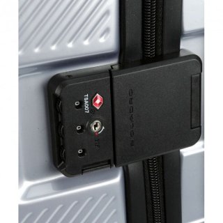 Piquadro CUBICA/Grey L 89 л чемодан из поликарбоната на 4 колесах серый