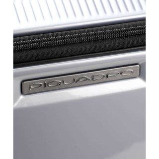 Piquadro CUBICA/Grey S 39 л чемодан из поликарбоната на 4 колесах серый