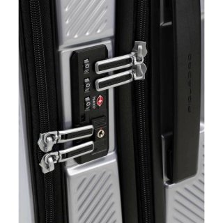 Piquadro CUBICA/Grey S 39 л чемодан из поликарбоната на 4 колесах серый