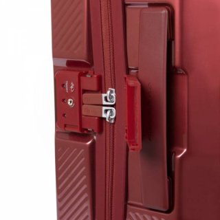 Piquadro CUBICA/Red S 39 л чемодан из поликарбоната на 4 колесах красный