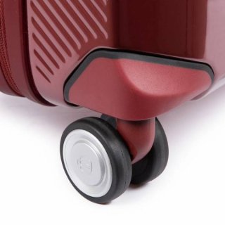 Piquadro CUBICA/Red S 39 л чемодан из поликарбоната на 4 колесах красный