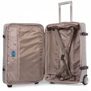 Piquadro Move2 38 л тканевый чемодан на 2-х колесах серый