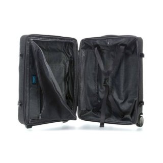 Piquadro Move2 38 л текстильна валіза на 2-х колесах темно-сіра