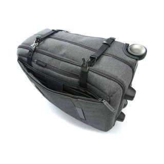 Piquadro Move2 43 л текстильна валіза на 2-х колесах темно-сіра