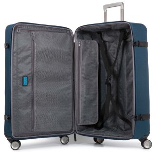 Piquadro Move2 63 л текстильна валіза на 4-х колесах синя