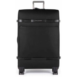 Piquadro Move2 85 л тканевый чемодан на 4-х колесах черный