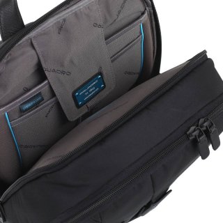 Piquadro PULSE 12 л міський текстильний рюкзак для ноутбука темно-сірий