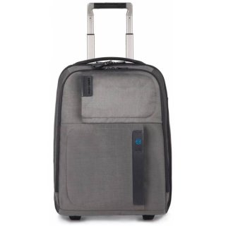 Piquadro PULSE 34 л тканевый чемодан на 2-х колесах серый