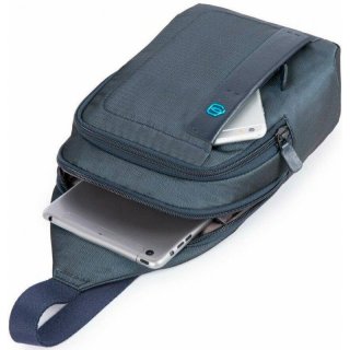 Piquadro PULSE 5 л городской текстильный монорюкзак синий