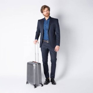 Piquadro RELYGHT PLUS ZIP 39,5 л чемодан из поликарбоната на 4 колесах серебристый