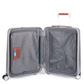 Piquadro RELYGHT PLUS ZIP 39,5 л чемодан из поликарбоната на 4 колесах серый