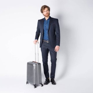 Piquadro RELYGHT PLUS ZIP 39,5 л чемодан из поликарбоната на 4 колесах серый