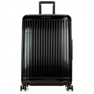 Piquadro SEEKER70/Black M 76,5 л чемодан из поликарбоната на 4 колесах черный