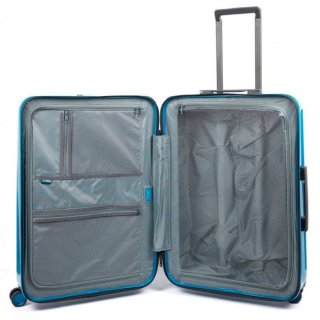 Piquadro SEEKER70/Blue M 76,5 л валіза з полікарбонату на 4 колесах синя