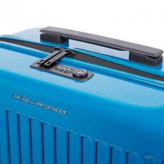 Piquadro SEEKER70/Blue M 76,5 л валіза з полікарбонату на 4 колесах синя
