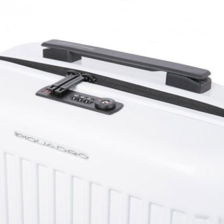 Piquadro SEEKER70/White M 76,5 л чемодан из поликарбоната на 4 колесах белый