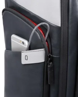Piquadro URBAN BAGMOTIC 37,54 л чемодан из натуральной кожи на 2-х колесах черный