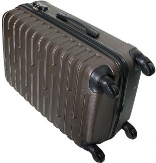 Пластиковый чемодан гигант 110 л Vip Collection Costa Brava 28 Brown
