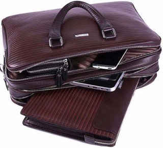 Портфель мужской кожаний VERUS V 400 Brown Business Collection