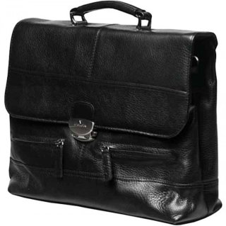 Портфель мужской кожаний Vip Collection 1229 Black flotar