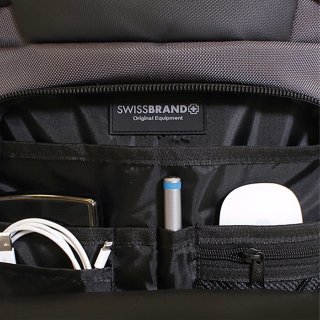 Повседневный рюкзак-сумка Swissbrand Houston на 21 л ручная кладь Серый