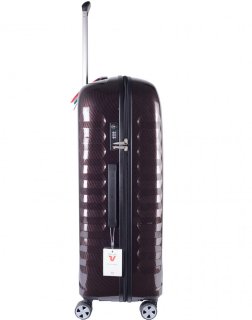 Премиум чемодан гигант из поликарбоната 113 л Roncato UNO ZSL Premium carbon, красный