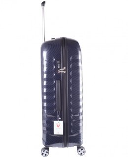 Премиум чемодан гигант из поликарбоната 113 л Roncato UNO ZSL Premium carbon, синий