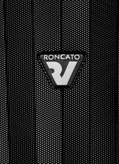 Премиум чемодан средних размеров из поликарбоната 71 л Roncato UNO ZIP, черный