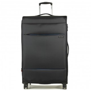 Rock Deluxe-Lite 76/85 л валіза з поліестеру на 4 колесах чорна Rock Deluxe-Lite 76/85 л валіза з поліестеру на 4 колесах чорна