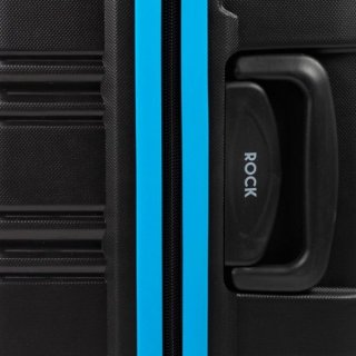 Rock Impact II (S) Black/Blue 33 л чемодан из полипропилена на 4 колесах черный