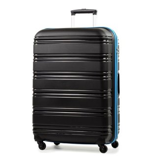 Rock Impact (L) Black/Blue 104 л чемодан из полипропилена на 4 колесах черный