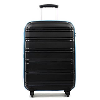 Rock Impact (M) Black/Blue 67,5 л чемодан из полипропилена на 4 колесах черный