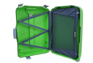 Roncato Light валіза на 80 л з поліпропілену салатового кольору