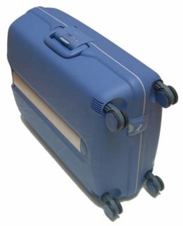 Roncato Light валіза на 80 л з поліпропілену синього кольору