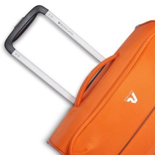 Roncato Lite Plus 25 л облегченный чемодан для ручной клади на 2-х колесах тканевый оранжевый