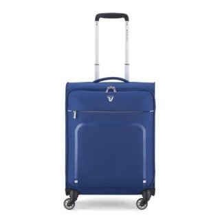 Roncato Lite Plus 42 л облегченный чемодан для ручной клади на 4-х колесах из нейлона синий
