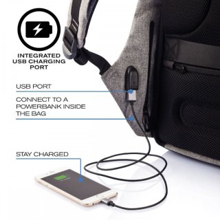 Рюкзак Bobby anti-theft backpack 15.6 дюйма Серый