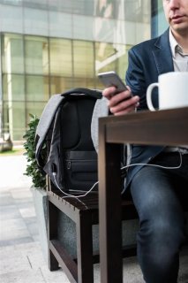 Рюкзак Bobby anti-theft backpack 15.6 дюйма Серый
