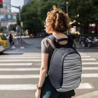 Рюкзак для города антивор XD Design Bobby Zebra Серый
