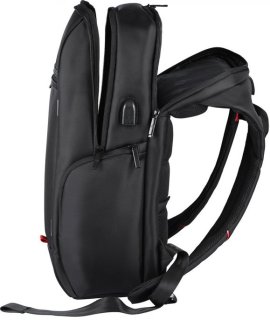Рюкзак для ноутбука 2E-BPN9004BK 16" черный+USB интерфейс