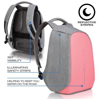 Рюкзак для ноутбука антивор XD Design Bobby Primrose Розовый
