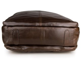 Рюкзак шкіряний Tiding Bag з відділом під ноутбук Коричневий