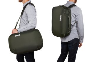 Рюкзак-наплічна сумка Thule Subterra Convertible Carry On 40 л з нейлону темно-зелена